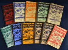 10x New Zealand Rugby Almanacks from 1951-1960 – incl 2x ’59 covering South Africa, Fijian,