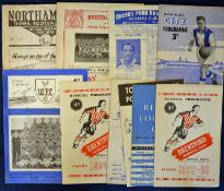 Selection of Torquay United football programmes all aways 1946/47 QPR 1954/55 Northampton Town,