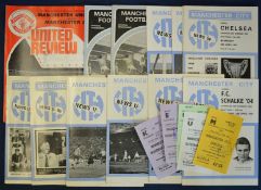 Manchester City match programmes late 1960s, early 1970s together with some match tickets