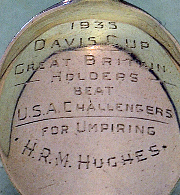 1935 Davies Cup International Lawn Tennis Championship Final Silver Spoon. Rare 1935 Davies Cup - Image 3 of 3