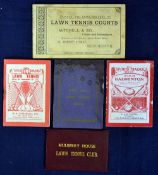 Collection of early lawn tennis ephemera from the 1887 onwards to include “Mulberry House, Lawn