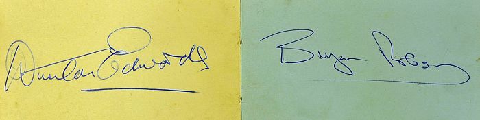 Interesting 1957/58 Manchester United hand signed autograph album with additional contemporary