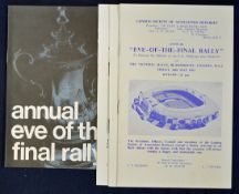 FA Cup Finals Eve of the Final Rally programmes for 1963 x 3 and for 1969 VG (4)
