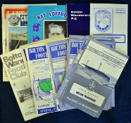 Collection of Bolton Wanderers football programmes mainly 1960s, some 1970s, contains homes and away