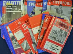 Collection of Liverpool football programmes with both homes and aways from the 1960s and 1970s,