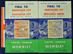 FA Cup Final programmes 1955, 1956 with song sheets and tickets for each game G (5)