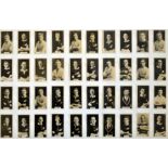 1927 New Zealand Footballers rugby cigarette cards full set mounted and glazed, 50 x 40cm, 1929