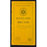 1928 Scotland v Ireland (Runner Up) rugby programme - played at Murrayfield 25th of February -