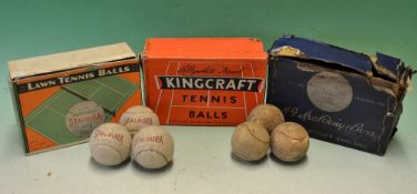 Interesting collection of early lawn tennis ball boxes to include very early AG Spalding & Bros