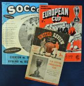 Football programme Manchester United v West Bromwich Albion 1954/55 FA Youth Cup Final 27 April,