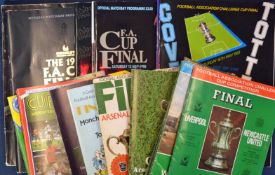 FA Cup Finals football programmes 1974, 1975, 1976, 1977, 1978, 1979, 1980, 1981, 1981 Replay, 1982,