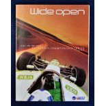 Signed 2002 Cart Championship Series programme including signatures from Tony Kanaan, Shinji Nakano,