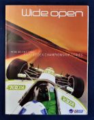 Signed 2002 Cart Championship Series programme including signatures from Tony Kanaan, Shinji Nakano,