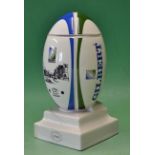 1995 Official Rugby World Cup commemorative Wade bone China “Gilbert” rugby ball decanter –