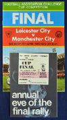 1969 FA Cup Final programme plus Eve of the Cup Final Rally programme and cup final match ticket