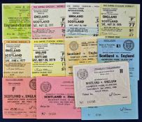 Selection of international match tickets including England v Scotland 1963, 1969, 1971, 1975,