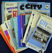 Collection of Manchester City football programmes with both homes and aways from the 1960s and