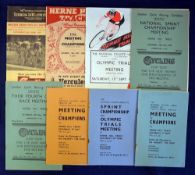 1934 and 1935 National Cyclist Union race meeting programmes all at Herne Hill to include 22nd