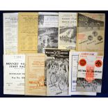 Collection of early pre and post war Cycle racing programmes from 1936 onwards to include National