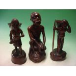 Three African Figural Carvings