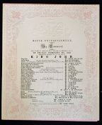 1852 Royal Entertainment at Windsor Castle of Shakespeare's "King John" dated 6th February