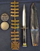 WWII Private Purchase Commando Knife measuring 15cm blade (broken tip) by Milbro Kampa with