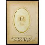 Sikh Photograph depicting Wife of Maharajah Duleep Singh of Punjab inscribed to the front in black