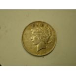 Coins. 1922 Peace dollar