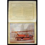 Hatfield Automobile Fire Engine Publicity Catalogue c1919 built specially for his Majesty King