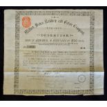 1885 Milford Haven Railway & Estate Company Ltd Debenture share for £10 dated 9th October in large