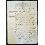 Of Historical Importance 19th Century Passport for an Ethnic Slave a rare item in itself but even