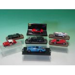 Four Brumm Collector's Models - Bentley Barnato "Blue Train"; Blitzen Benz; Jaguar XK; Jaguar D