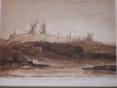C Turner after JMW Turner. Duntanborough Castle, the picture in the possession of W Penn Esq.