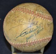 Cuban Politician Fidel Castro Signed Baseball with the date 1997 and 12 other signatures featuring