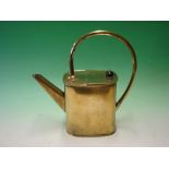 Manner of Sir Christopher Dresser. A brass watering can, the base stamped R. Perry, Wolverhampton.