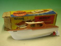 Tri-ang Toys. A 414.s Derwent electric 14" cabin cruiser. Boxed