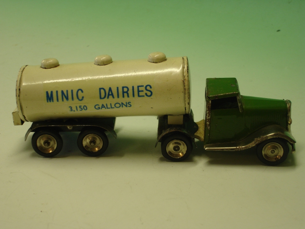 Minic Toys. A Minic Dairies articulated lorry. 7" long