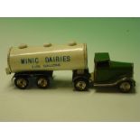Minic Toys. A Minic Dairies articulated lorry. 7" long