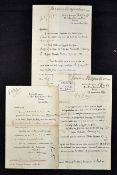 Selection of Signed Victor Prince Napoleon 4th Prince of Montfort handwritten letters on 'Villa de