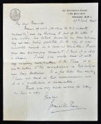 Hand Signed Sir Granville Ram handwritten letter from the Parliamentary Counsel on Parliamentary