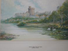 Alfred E Hicks, British Windsor Castle. Watercolour 10 ½"x 17 ½"