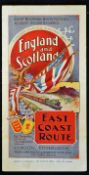 Nice c1900 London to Edinburgh East Coast Railway Route information publication (Great Northern,