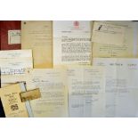 Interesting Archive for the Property of Sir Alexander Maxwell to consist of hand signed hand written
