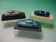 Two Schuco Models 1/43rd scale. Facel Vega Facellia 1962; Mercedes 300SL Gullwing, together with a