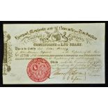 1846 Liverpool, Manchester & Newcastle Upon Tyne Junction Railway Company Certificate for Twenty