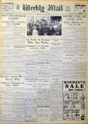 Interesting 1938 Weekly Mail and Cardiff Times Chronology West Wales Edition dated July-December 320