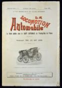 Interesting 1898 Motor Car Monthly Magazine 'La Locomotion Automobile' dated 3rd March consisting of