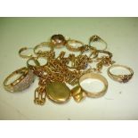 A Quantity of Gold Jewellery. Most 9ct. 33g gross