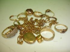 A Quantity of Gold Jewellery. Most 9ct. 33g gross