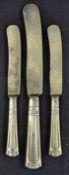 WWII Hitler Selection of Silver Knives including various sized silver knives with art deco styled